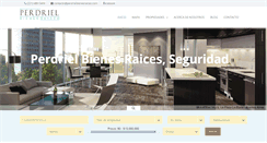 Desktop Screenshot of perdrielbienesraices.com