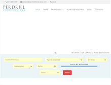 Tablet Screenshot of perdrielbienesraices.com